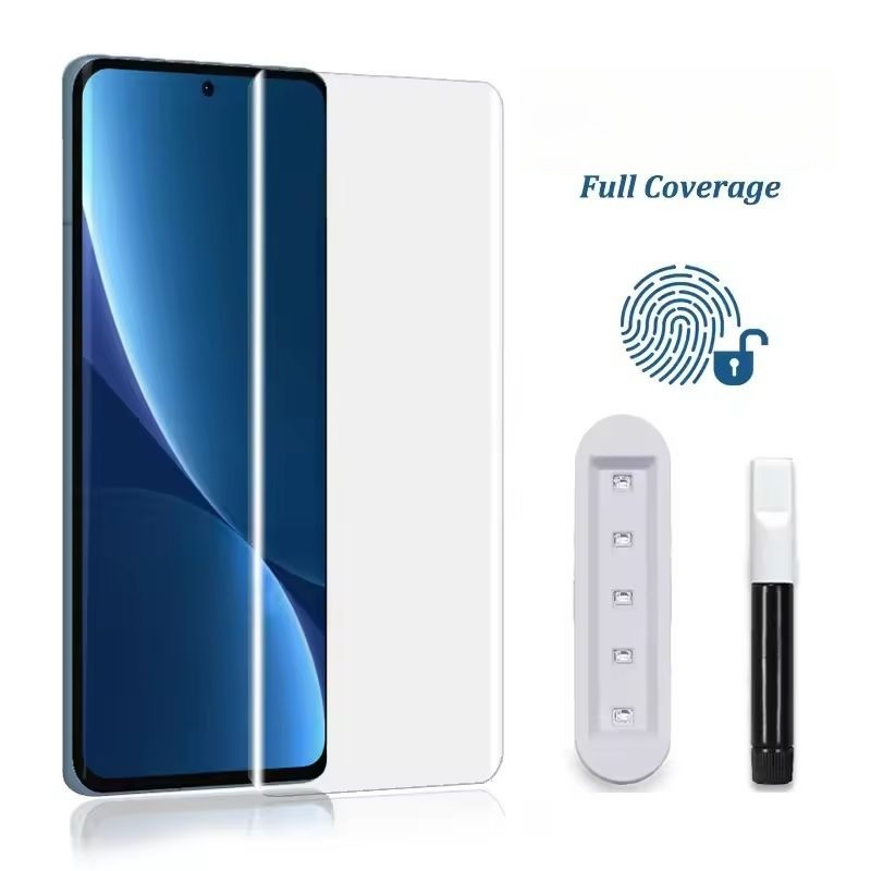Miếng Dán Màn Hình Kính Cường Lực Nano Optics UV Chất Lỏng Cho Redmi Note 15 14 13 Pro Plus Pro+ 4G 5G 2026 Viền Cong Tràn Màn Hình, Độ Cứng 9H