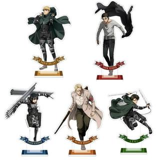 Mô hình Standee Attack on Titan Erwin Hange LEvi Eren Army Mikasa Jean Sasha 15 Phụ kiện trang trí để bàn góc học tập