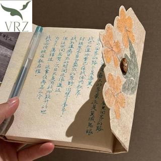 Bfvn Bỏ Túi Hoa Sổ Lưu Niệm Sổ Tay Lokata Thực Vật Handmade Graffiti Vẽ Sách Dongba Giấy Sổ Cái Nút Nhật Ký HOT