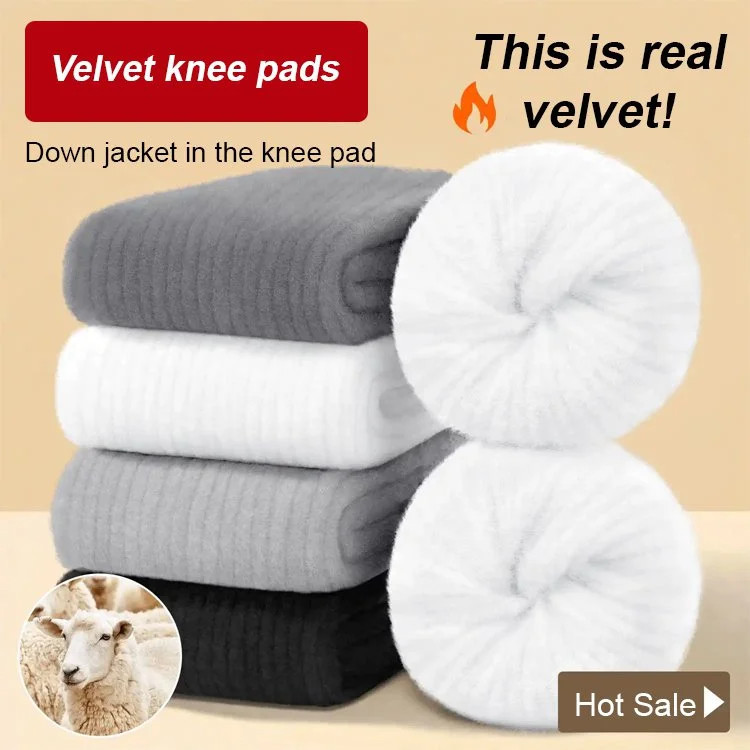 Miếng đệm đầu gối cashmere ấm áp cho mùa thu đông, hỗ trợ giảm đau khớp