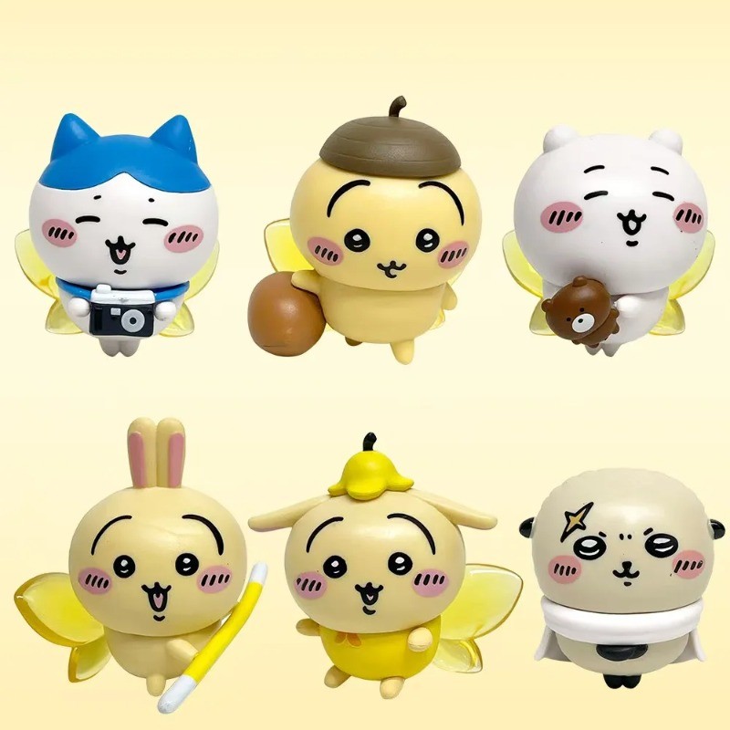 6 Cái / lốc Chiikawa Happy Partner Series Nhân Vật Hành Động Trang Trí Nội Thất Ô Tô Đồ Chơi Phụ Kiện Ô Tô Mô Hình Búp Bê Trẻ Em Trang Trí Bàn Làm Việc