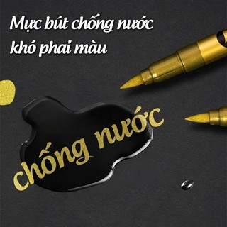 Set bút viết thiệp cưới – Bút chống thấm nước, bút nhũ kim tuyến, bút vàng bạc cho sắt & thủy tinh