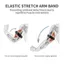 BORAGETE Elastic Bicep Band, Dây đeo thể thao Nylon có thể điều chỉnh thay thế, Dây đeo tay thể thao ấm cúng dệt kim thoáng khí cao cấp cho Amazfit Helio Fitness