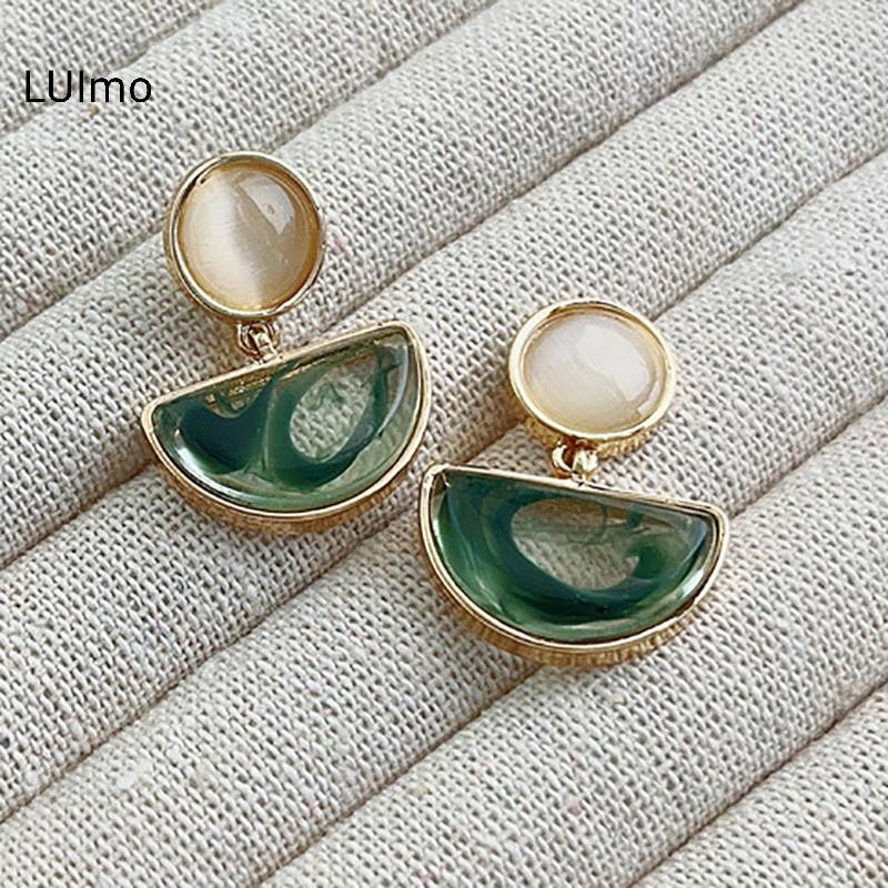 Bông tai hình học retro thanh lịch dành cho nữ, phù hợp làm quà tặng