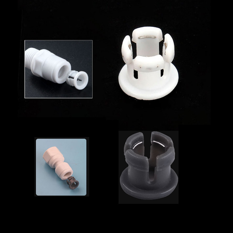 10 Chiếc 1 / 4 '' 3 / 8 '' Trắng Bên Trong Vuốt Khóa Giữ Vòng Cho RO Lọc Nước Hệ Thống Thẩm thấu Ngược Ống PE Đầu Nối Nhanh
