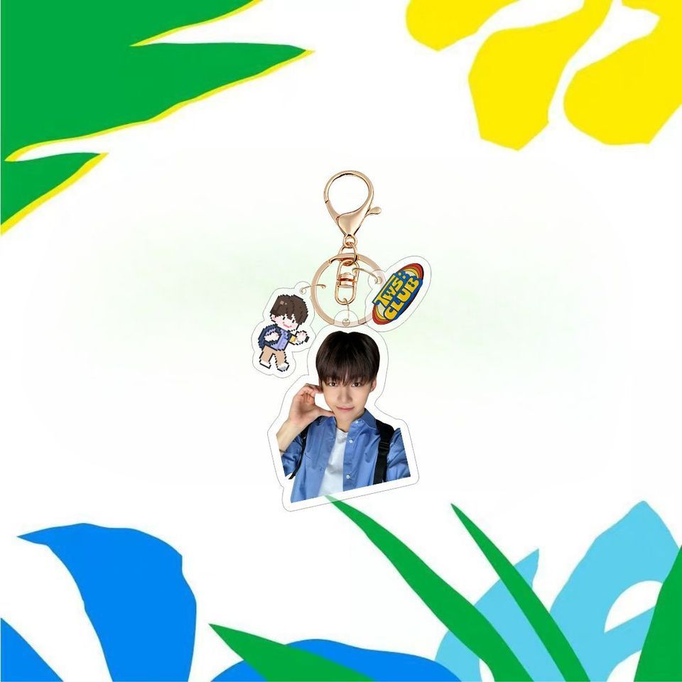 KPOP TWS Acrylic Keychain Cartoon Character Pendant SHINYU DOHOON YOUNGJAE HANJIN JIHOON KYUNGMIN Bag Pendant