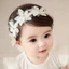 Dây buộc tóc trẻ mới biết đi JVSUB, Dây đeo đầu trẻ em thiết kế hoa đàn hồi, Kích thước sơ sinh dễ thương Hình nơ phong cách Turban Băng đô trẻ em Phụ kiện tóc cho bé