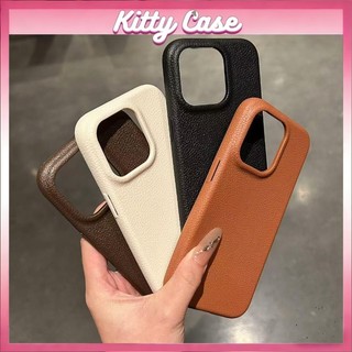 Ốp lưng da vân xịn màu sắc iPhone 11/12/13/XR/14/15/16/17/7/XR Pro Max Plus Tông màu trơn Ốp lưng tròn cao cấp