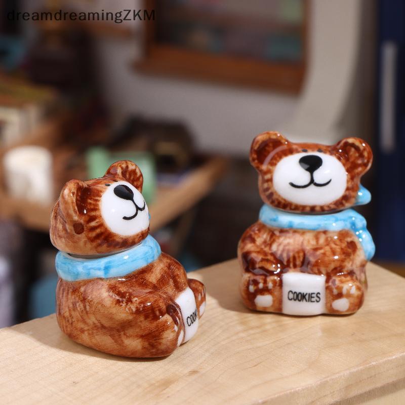 [dreamdreaming] 1 / 3 Bộ Búp Bê Thu Nhỏ Gấu Sứ Bánh Quy Và Lọ Kẹo Đồ Trang Trí Cho Búp Bê Tự Làm Phụ Kiện Trang Trí Tiệc Nhà Bếp [zkm]