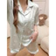 Shop Bộ Đồ Ngủ Nữ Mùa Hè Băng Lụa Ngắn Tay Quần Short Mỏng Sinh Viên Lụa Twill ins Ký Túc Xá Twill