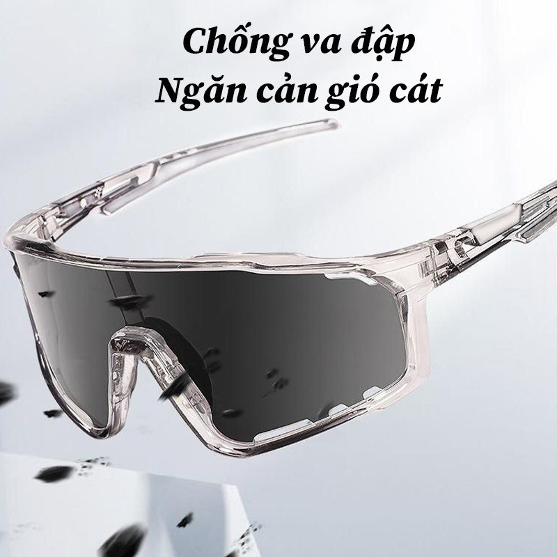 Kính Thể Thao Đổi Màu Thông Minh - Chống UV400, Chống Bụi Toàn Diện - Cho Đi Xe Đạp, Chạy Bộ v.v.