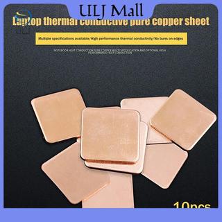 ULJ 10 cái 0.1/0.3/0.4/0.6mm tấm đồng tản nhiệt cho GPU CPU chip RAM làm mát