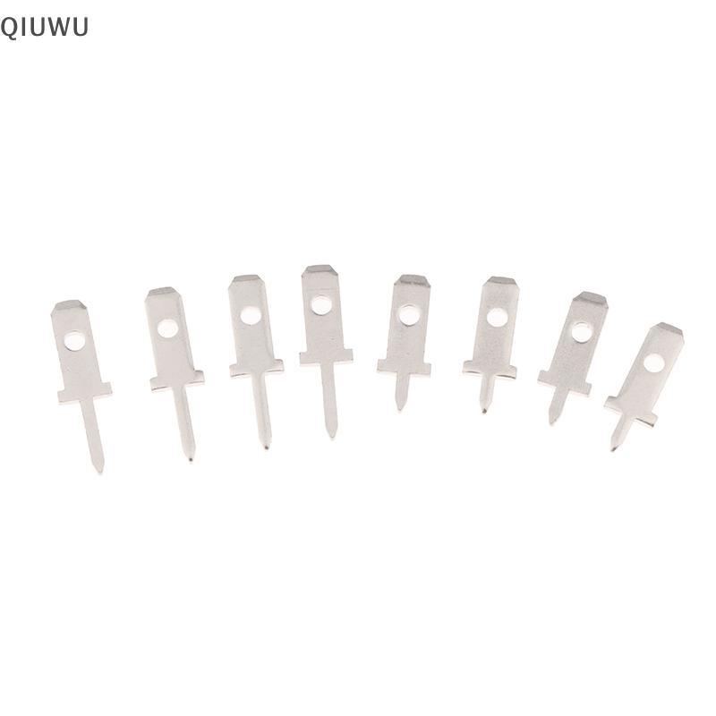 QIUWU 50 Cái 2.8 Chèn Cắm Lò Xo Thiết Bị Đầu Cuối PCB Hàn Lug Thiness 0.8mm Một Chân, Tấm Hàn PCB.
