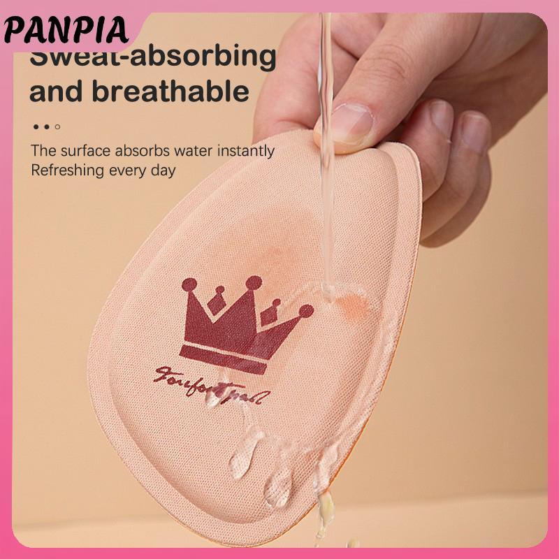 PNPIA- 1 Cặp Nửa Đế Cho Giày Chèn Chân Trước Đệm Đế Chống Trơn Trượt Giảm Kích Thước Giày Cao Gót Giảm Đau Thoáng Khí Hút Mồ Hôi Miếng Lót Giày