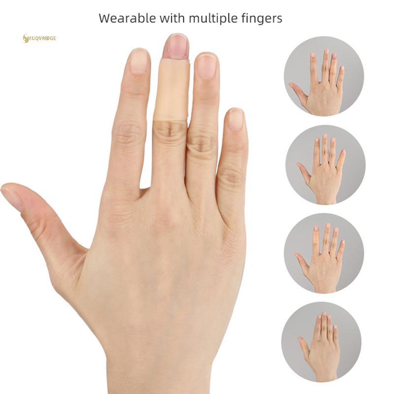 MUQV Silicone Ngón Tay Miếng Dán Bảo Vệ Gói Chống Thấm Nước Miếng Dán Ngón Tay Giảm Đau Ngón Tay Băng Mềm Thoáng Khí n