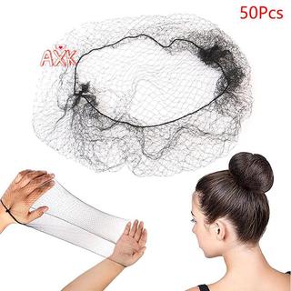 Lưới Tóc Co Giãn 50 Chiếc - Bộ 3 Kích Cỡ 30/50/60cm Cho Búi Tóc Vô Hình MỚI