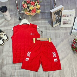 Bộ thể thao dành cho bé trai 15-45kg mẫu SPOT. Thiết kế 3 lỗ thoáng mát. HE37