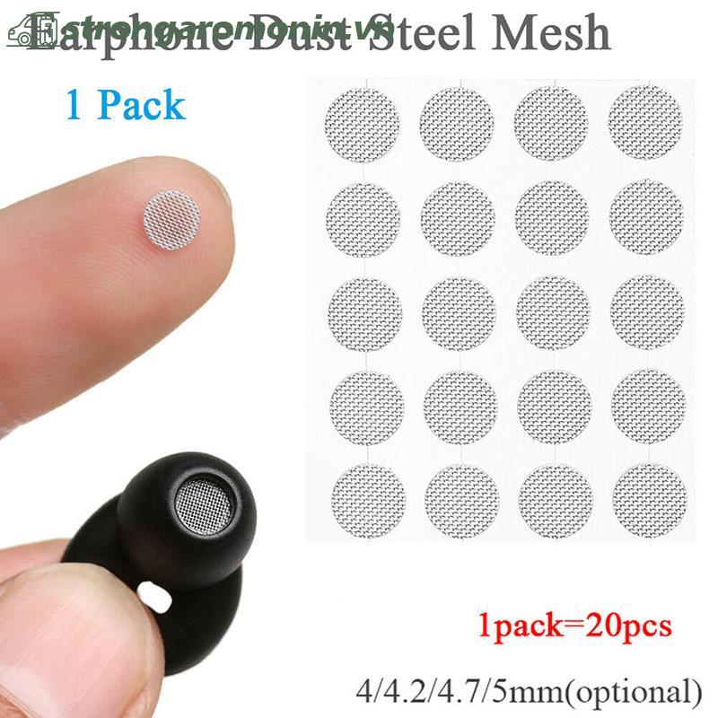 ST 20 Chiếc Tai Nghe Chống Bụi Mạng Lưới Thép 4mm 4.2mm 4.7mm 5mm Phụ Kiện DIY ST