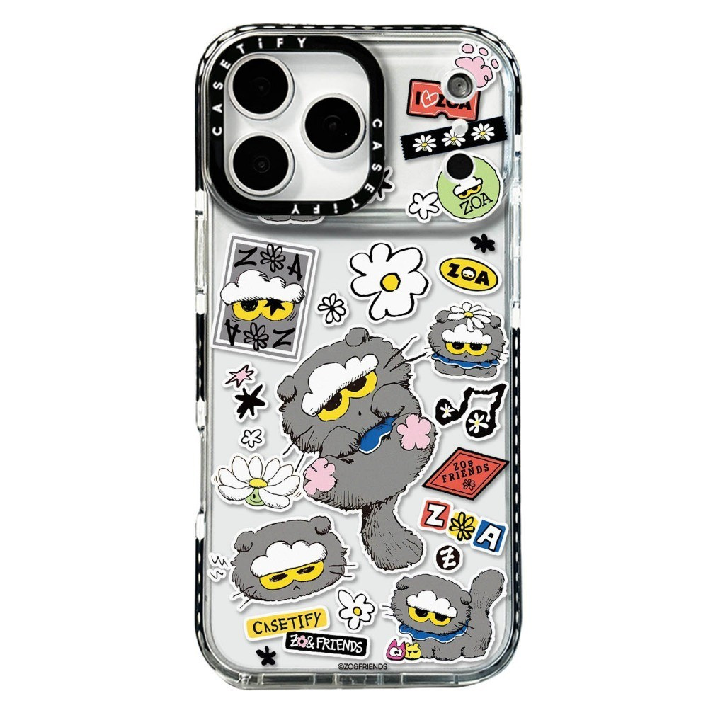 Ốp Điện Thoại Mèo Con Hoạt Hình Màu Xám Cho IPhone 17 ProMax 17Air 16 15 14 13 12 11 ốp lưng iphone