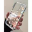 Light Coffee Cub cho iPhone 17 16Promax trường hợp 15 11 3 trong 1 bezel