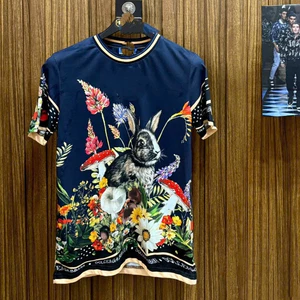 Áo Thun Thỏ Giữa Vườn Hoa KCloset Áo Phông Cotton Dày Dặn Dáng Rộng Nam Nữ NA118