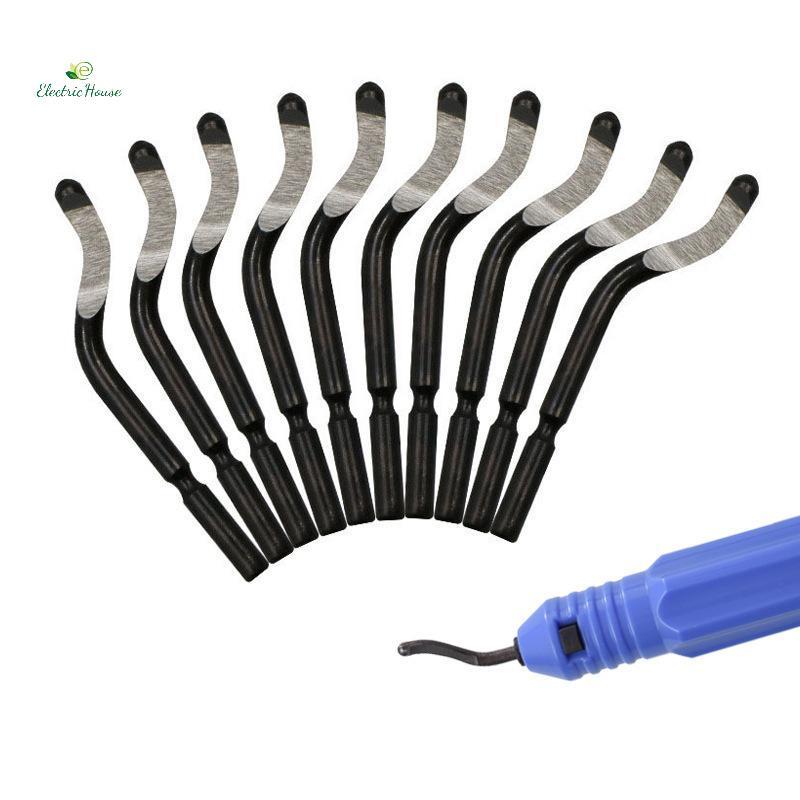 [Nhà Điện] Dụng Cụ Deburring Với 10 Thép des, Dụng Cụ Deburring Đầu Xoay 360 Độ Cho Nhựa Kim Loại Nhựa In 3D Gỗ mới