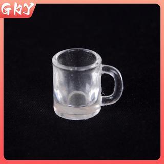 GKY 4 Chiếc 1 / 12 Nhà Búp Bê Thu Nhỏ Bộ Đồ Ăn Nhà Bếp Nhựa Bia Cốc Thủy Tinh GKY