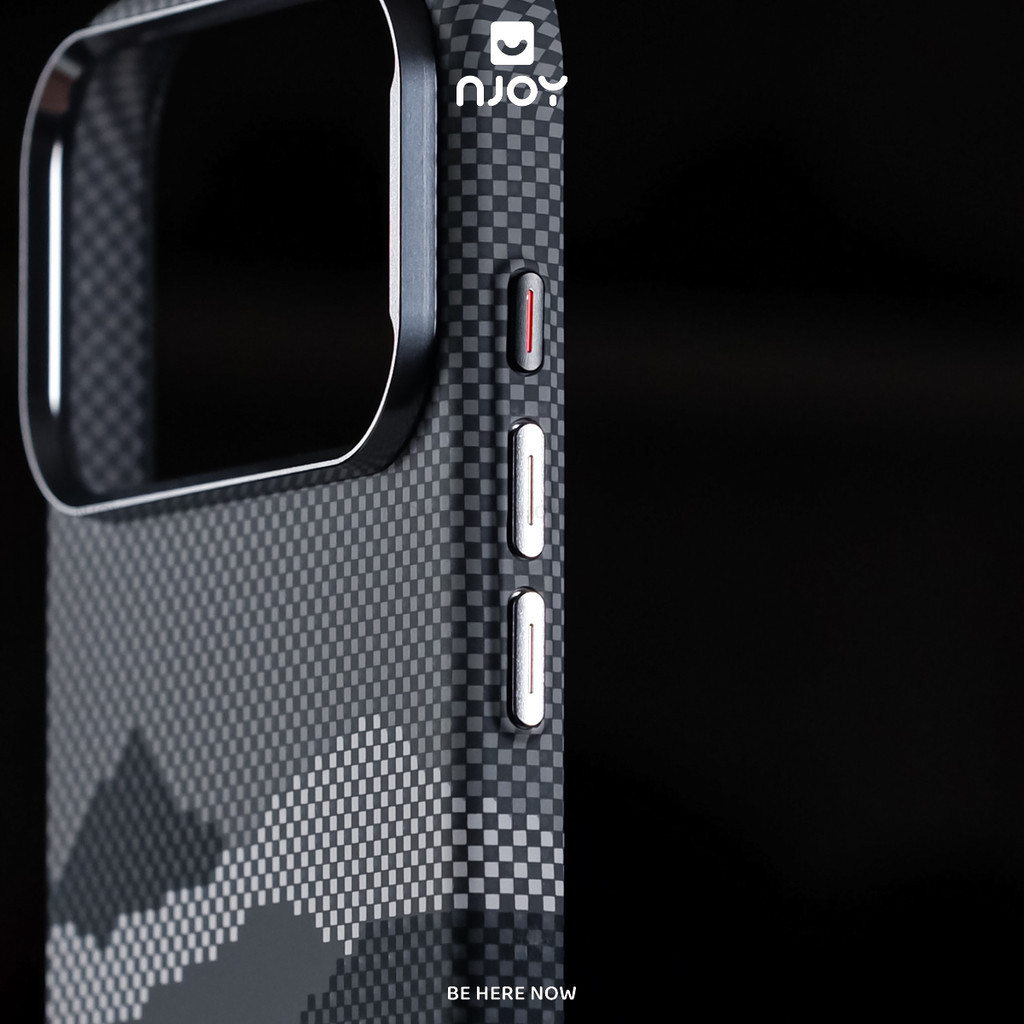 Ốp Vân Carbon In Hình Nổi 3D Viền Camera Kim Loại Siêu Mỏng Cho iPhone 17 Pro Max 16 15 14 13 Kevlar