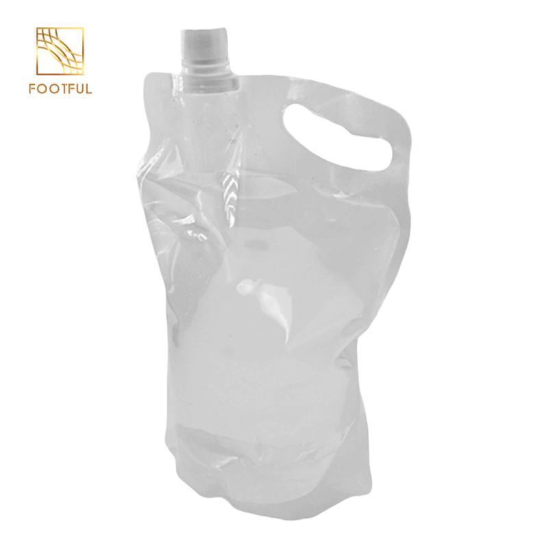 Túi đựng nước cắm trại 2L bình trong suốt gấp gọn, lý tưởng cho leo núi và du lịch thể thao