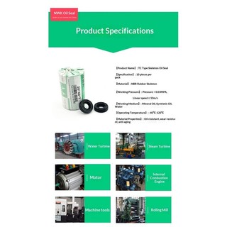 10 Chiếc 20 * 35 Trục Dầu Phốt 20-35-7 20.35.8 20x35x10 20-35-5 Vòng Niêm Phong Dầu Nitrile
