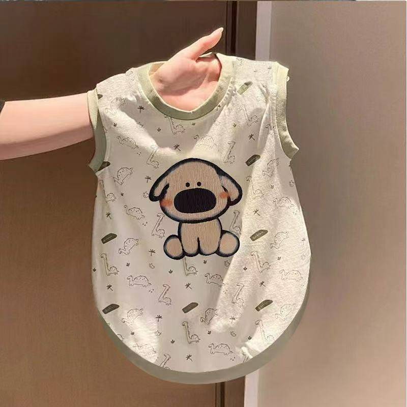 【Ready Stock】 Cat Clothes Spring and Summer Cute Cartoon Puppy's Vest Cat Summer Kitten Thin Small Dog Breathable Lint-Free AcTa
