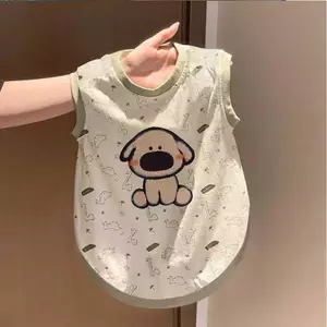 【Ready Stock】 Cat Clothes Spring and Summer Cute Cartoon Puppy's Vest Cat Summer Kitten Thin Small Dog Breathable Lint-Free AcTa
