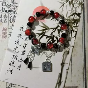 Vòng Tay & Mặt Dây Chuyền Cosplay Bướm Của Tian Guan Ci Fu - Quà Tặng Cặp Đôi Đính Cườm