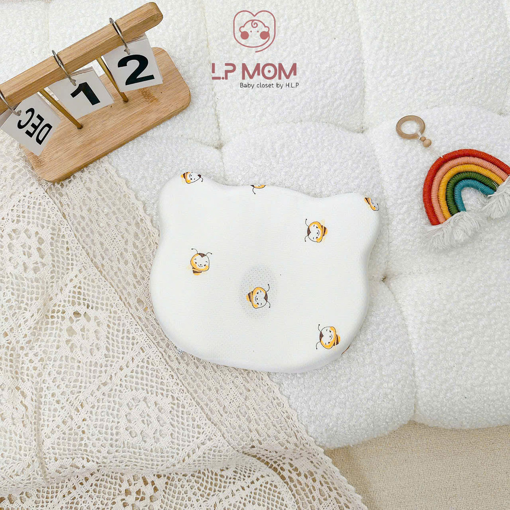 [G7 kích thước] Gối cao su tai gấu thông hơi mềm mát thoáng khí cho bé cho bé
