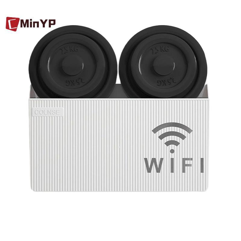 CMinYP Thùng Bộ định tuyến treo tường Hộp trang trí phương tiện văn phòng Bảng điều khiển Wifi Hộp lưu trữ không dây Ra Braet Treo tường vinh quang