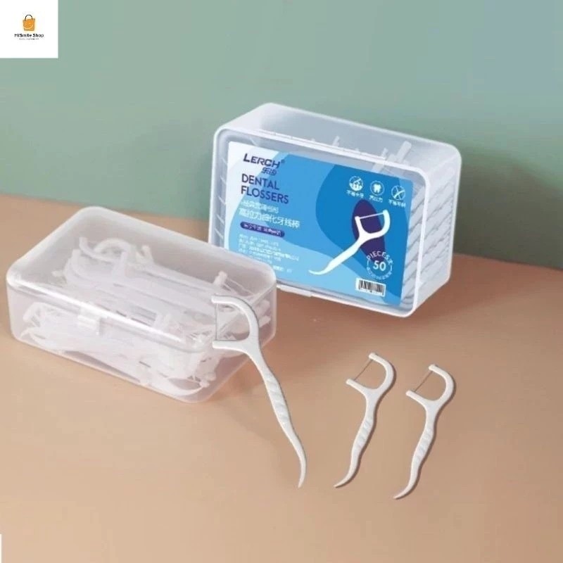 Combo 12 Hộp 600 Chiếc Tăm Chỉ Nha Khoa Xỉa Răng, Vệ Sinh Sạch Sẽ Kẽ Răng Chân Nướu Chăm Sóc Răng Miệng