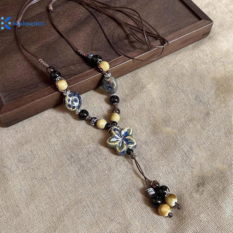 Kudosation Gốm Dệt Dây Handmade Phong Cách Boho, Có Thể Điều Chỉnh, Đẹp Mắt