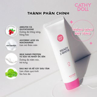 Sữa Dưỡng Thể Cathy Doll Ready 2 White Whitener Giúp Dưỡng Sáng, Nâng Tông Da An Toàn 150ml