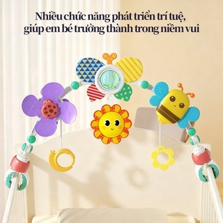 Đồ chơi treo xe đẩy bedbell – Phát triển xúc giác, thị giác, thính giác – Kích thích giác quan – Chất liệu an toàn