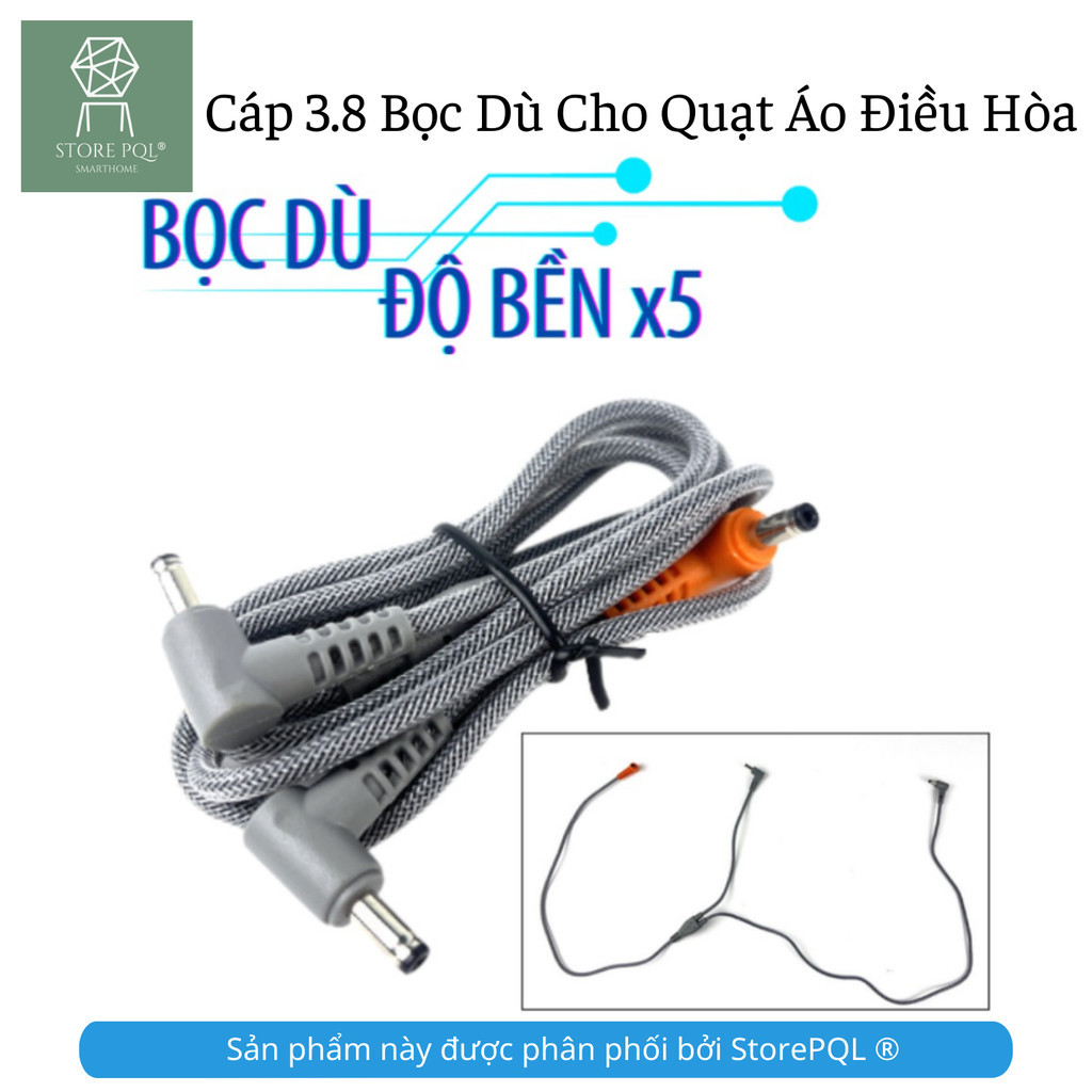 Dây cáp áo quạt điều hòa 12V 18V 21V 24V sợi dù siêu bền. hè