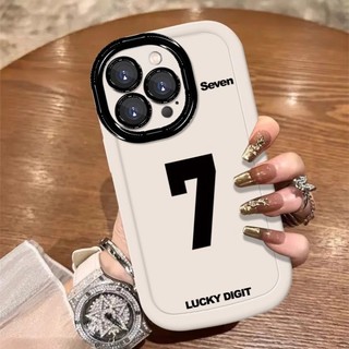 Ốp lưng IPhone 17 16 15 14 13 12 11 Pro Max XRXSMax 78 Plus Số 7 Puff Couple Case