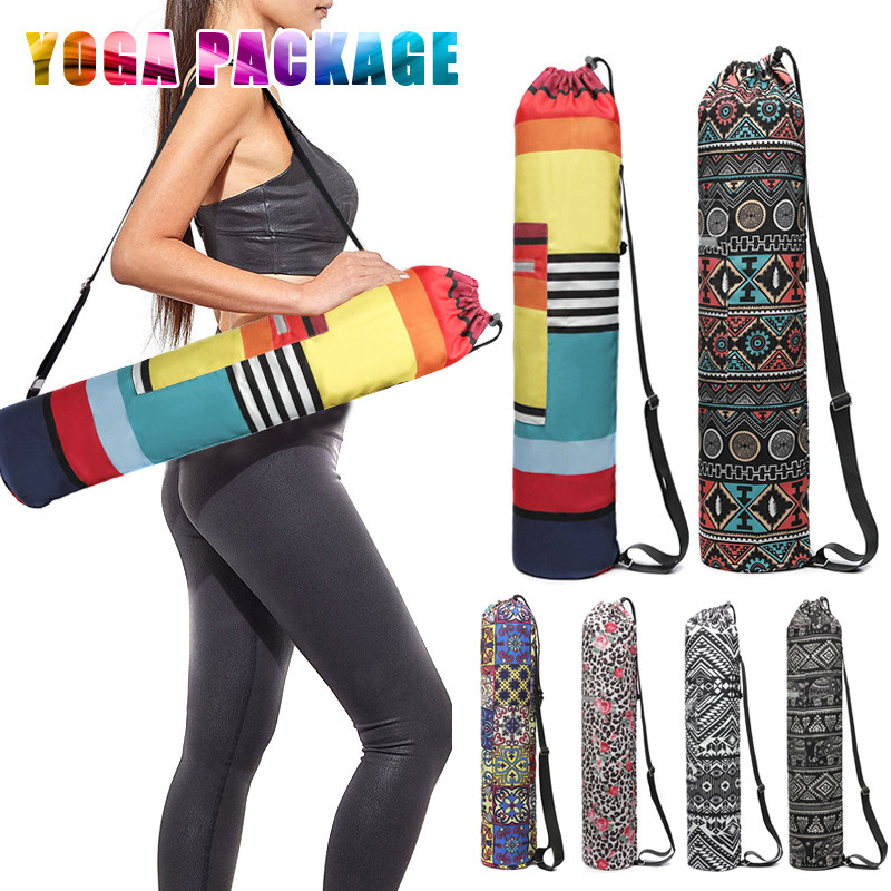 Túi đựng thảm tập Yoga có dây đeo vaiAdjustable, in hình đẹp, phù hợp cho việc tập luyện và thể thao