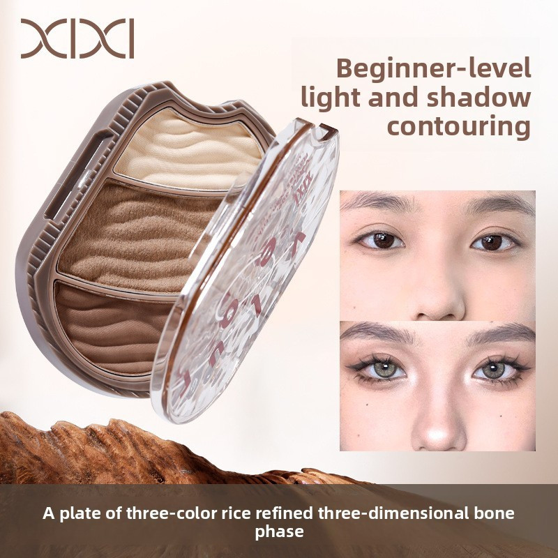 XIXI D657 Bảng Contour Highlight Trang Điểm, Tạo Khối Tự Nhiên, Nâng Ngũ Quan