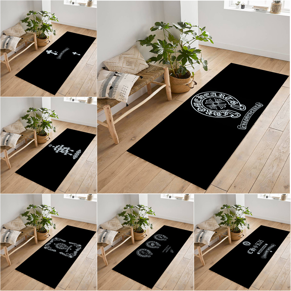 Logo Chrome Hearts Thảm chống trượt giả Cashmere Thích hợp cho phòng khách Phòng ngủ
