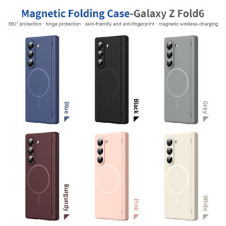 Ốp điện thoại bảo vệ bản lề toàn thân sạc không dây cho Samsung Z Fold 7 6 5 4 3 Ốp lưng chống sốc
