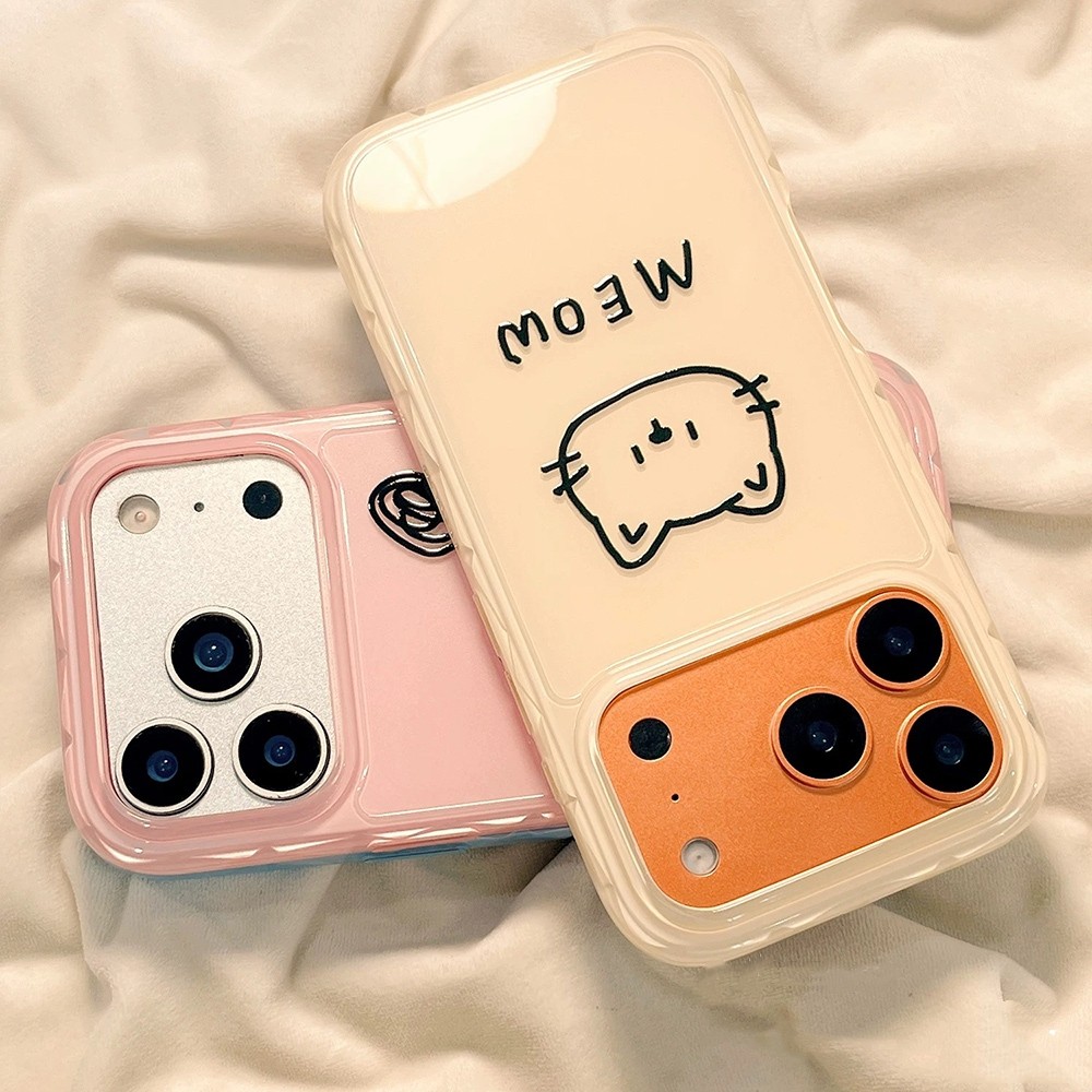 Ốp điện thoại sọc hình mèo Avatar Candy Wave Edge cho iPhone 17 Pro Max 16 15 14 13 12 Vỏ bảo vệ chống sốc