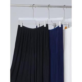 Miyake Xuân Hè Phong Cách Mới Quần Nữ Màu Trơn Xếp Ly Eo Co Giãn Quần Drap Rời Ôm Hơn Nhìn Phù Hợp Với Rộng @ -