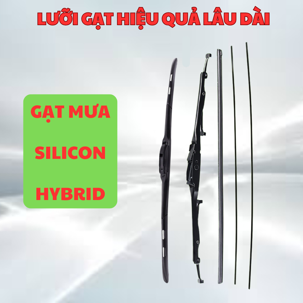 Gạt Mưa Ô Tô MAZDA BT50, CX5, CX8, CX9, MAZDA2, MAZDA3,6 CX3... Lưỡi Silicon NANO Gạt Sạch Êm. 3K