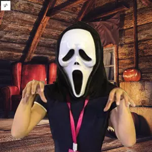 Halloween Scream Skeleton Mask Thực tế Thần Chết Ma Mặt nạ hóa trang Tuyệt vời cho người hâm mộ đóng vai
