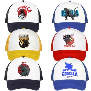 Godzilla in mũ bóng chày thoáng khí mũ chống nắng lưới polyester mũ xe tải có thể điều chỉnh mũ quà tặng sinh nhật